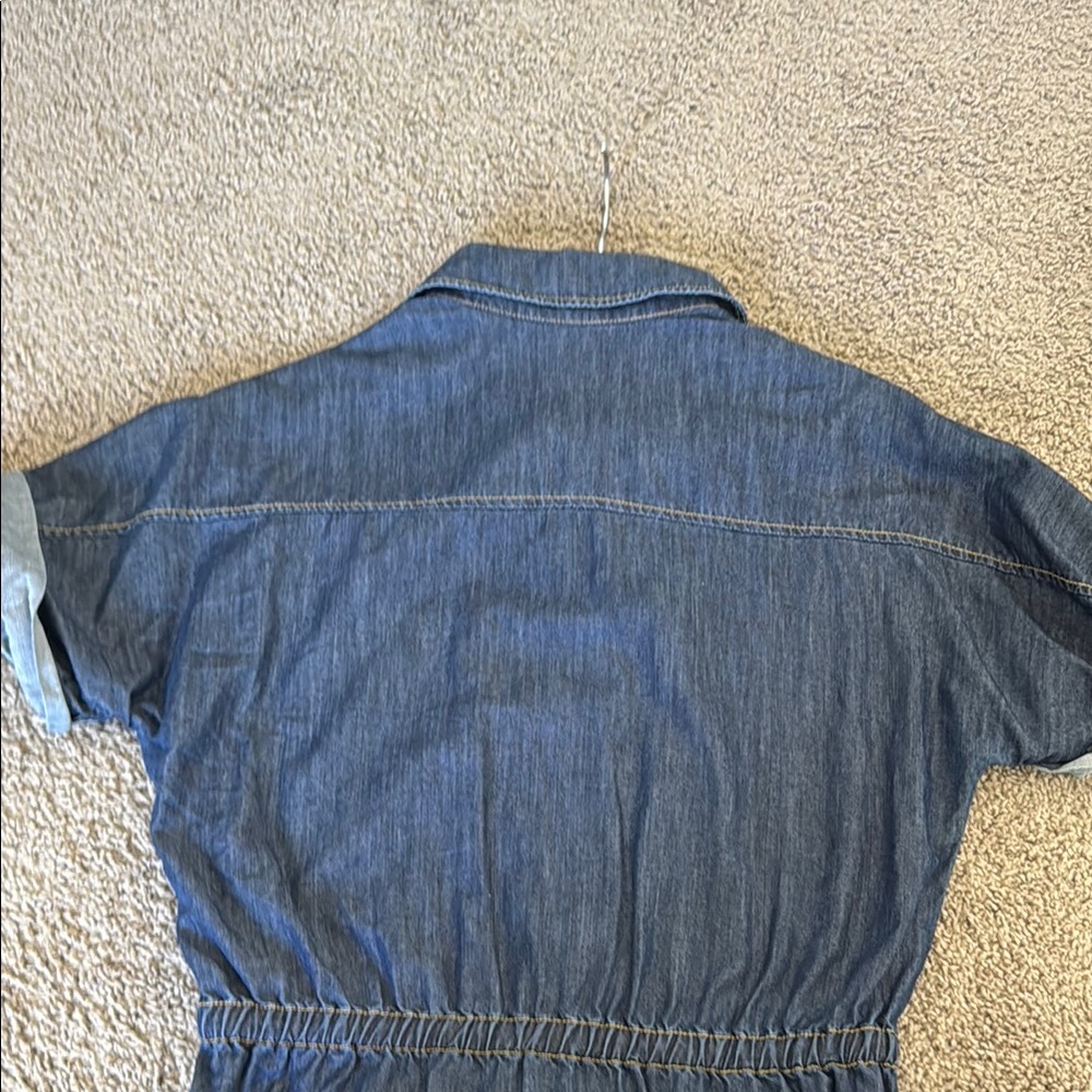 Mini Button Down Jean Dress - Picture 6 of 6